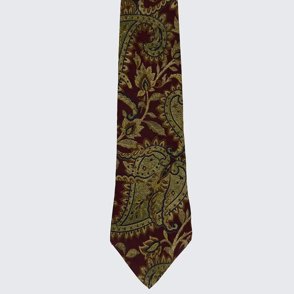 Burberry BURBERRY Geometric Pattern Tie Silk Dog Vintage (19791)