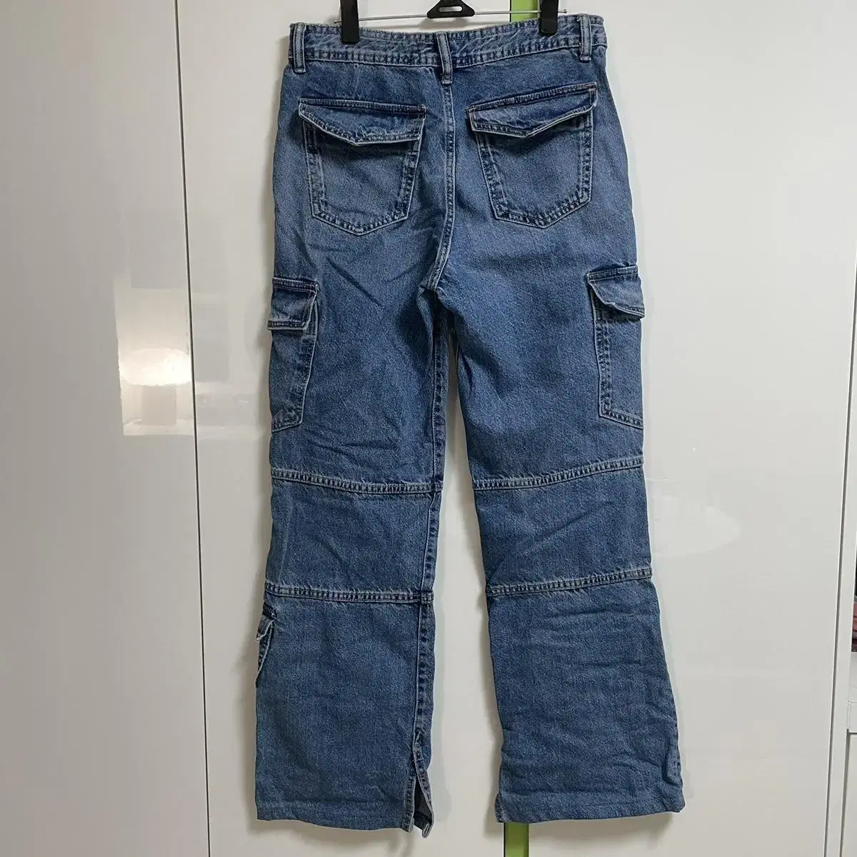 자라 trf split hem cargo jeans