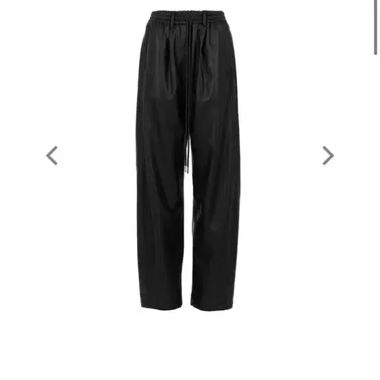 OPEN YY FAUX LEATHER TRACK PANTS