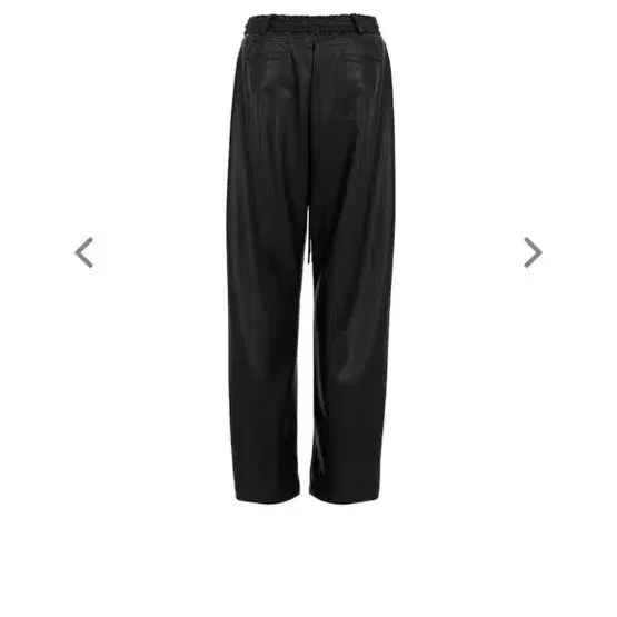 OPEN YY FAUX LEATHER TRACK PANTS