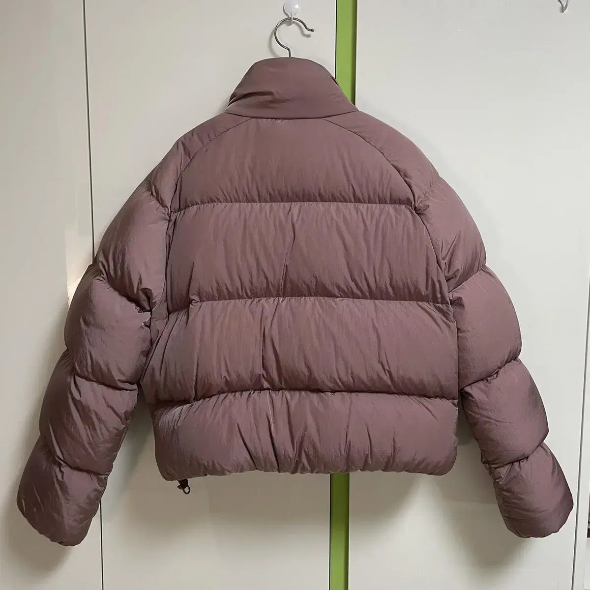 아디다스 SHORT DOWN JACKET 인디핑크