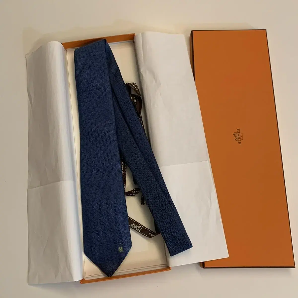 (새상품) 에르메스 명품넥타이 H로고 모노그램 7cm (HERMES)