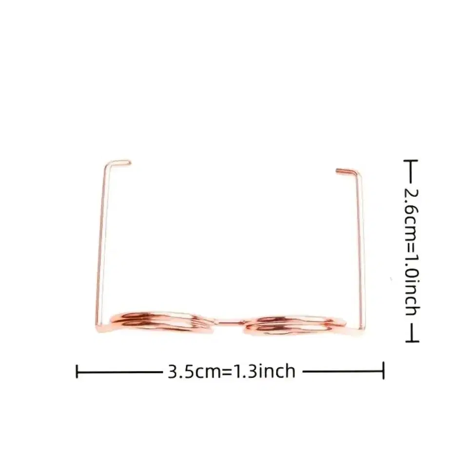 미니어처 안경 로즈골드 / 모루인형 미니어처 키링 재료