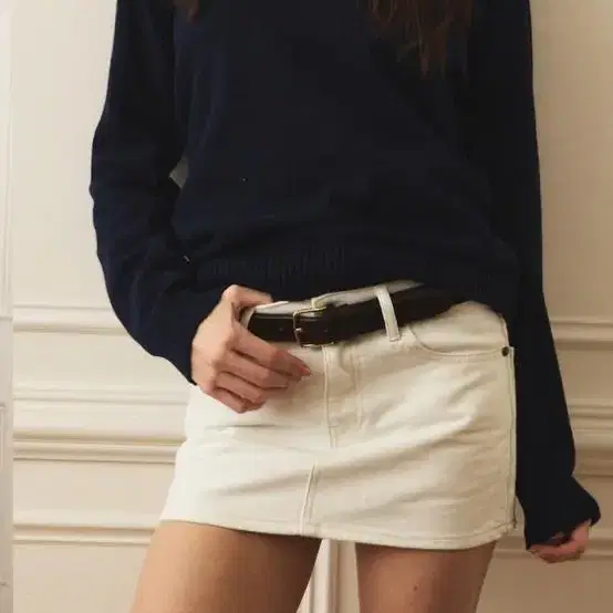 글로니 glowny 99 low-rise mini skirt (s, m)