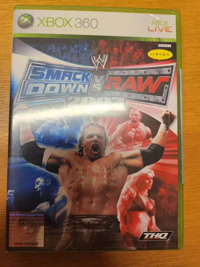 XBOX360 WWE 스맥다운vs로우 2007 (정발,밀봉)