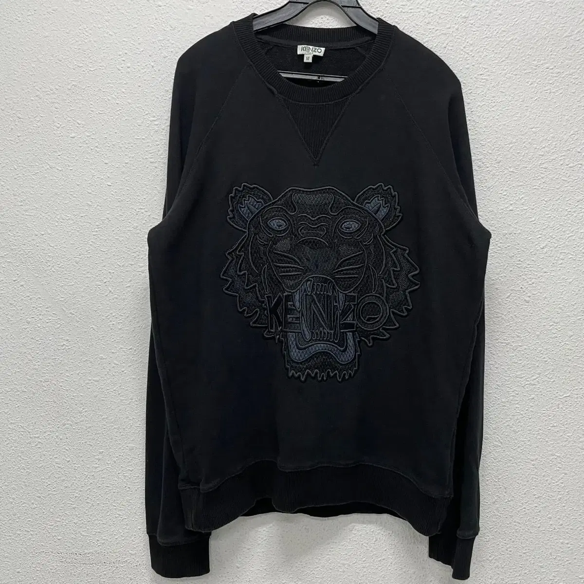 [M] Kenzo Tiger Logo Black Man-to-Man M162