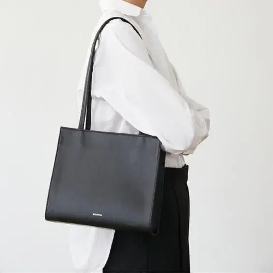 한지가방 cube bag black