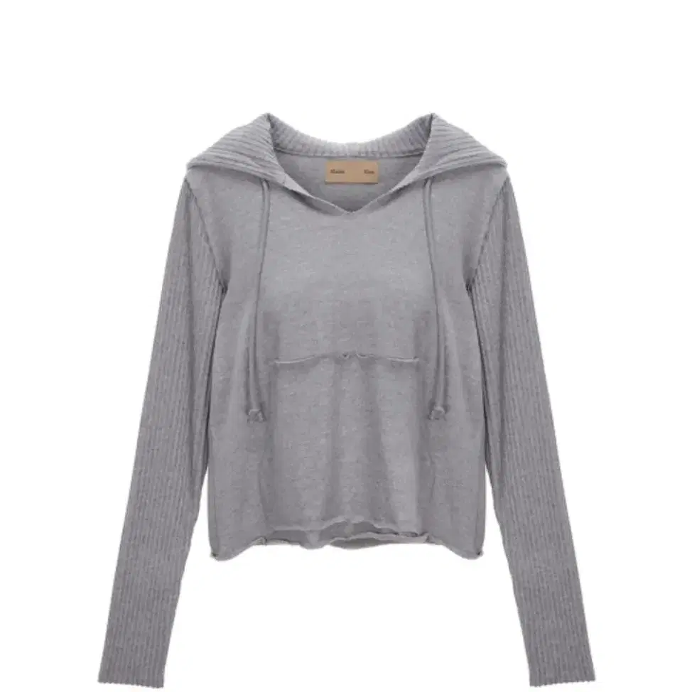 마뗑킴 STRIPE SLEEVE HOODY IN GREY