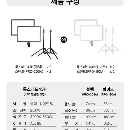 유쾌한생각 룩스패드43H(팔림), 룩스원라이트3