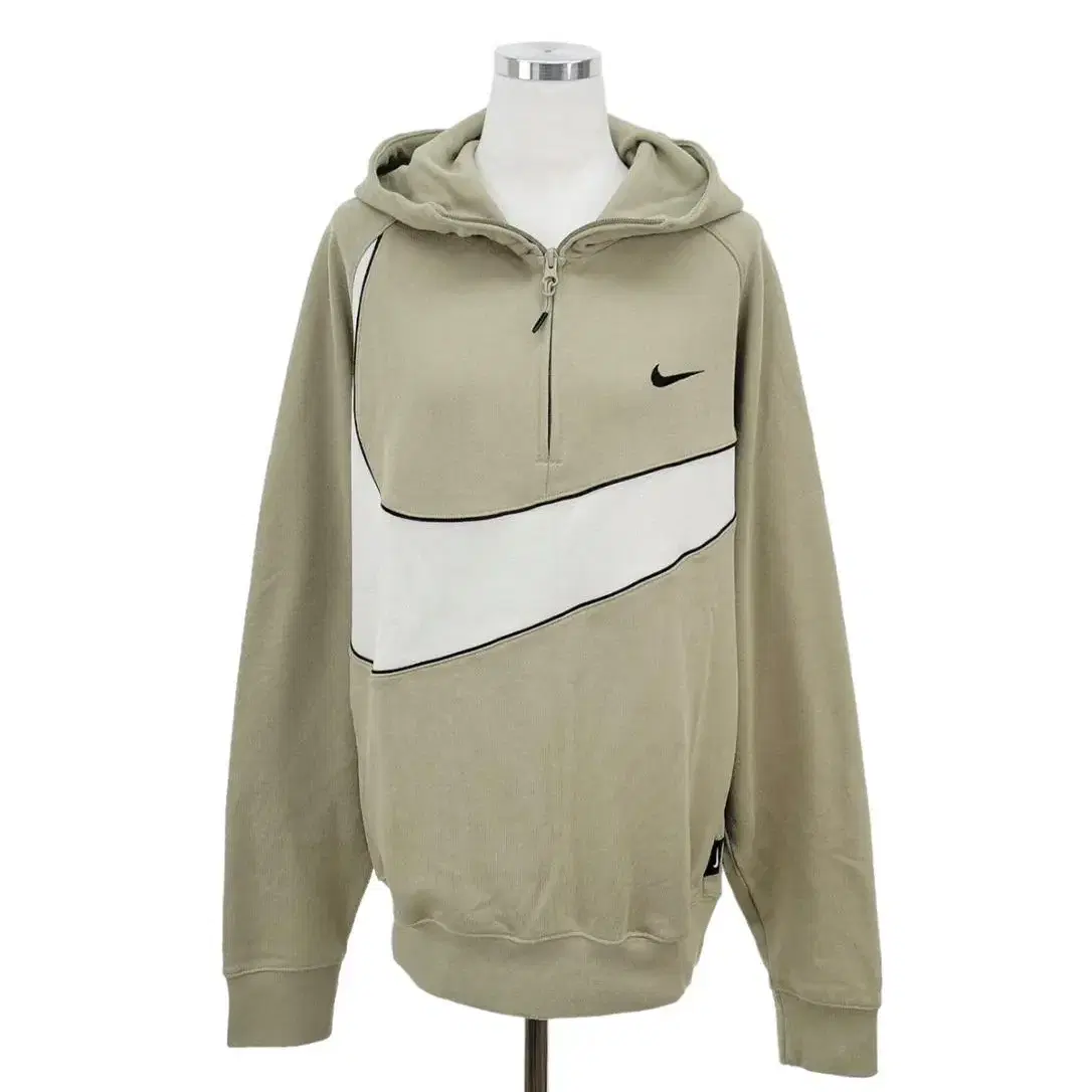 새상품 NIKE 나이키 스우시 하프집 플리스 후디 DX0567-276 S