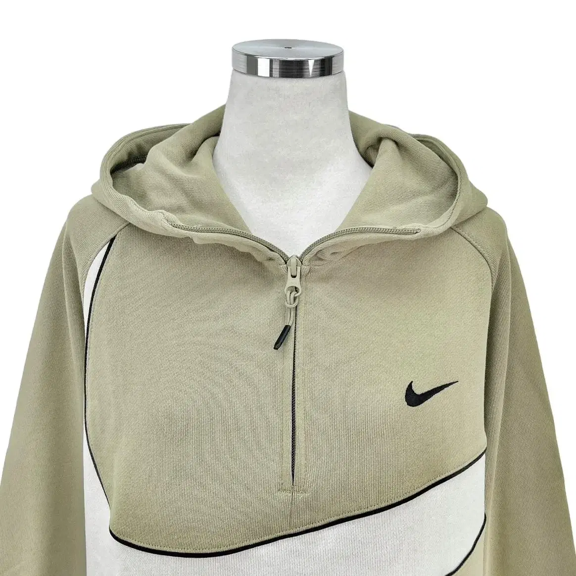 새상품 NIKE 나이키 스우시 하프집 플리스 후디 DX0567-276 S