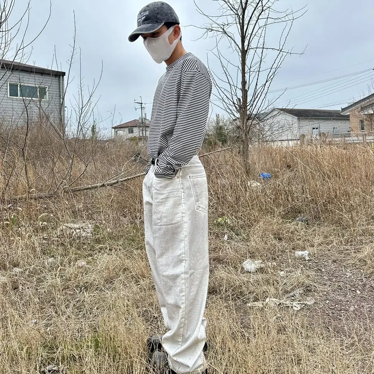 [Unisex] stone washing cap(1color)