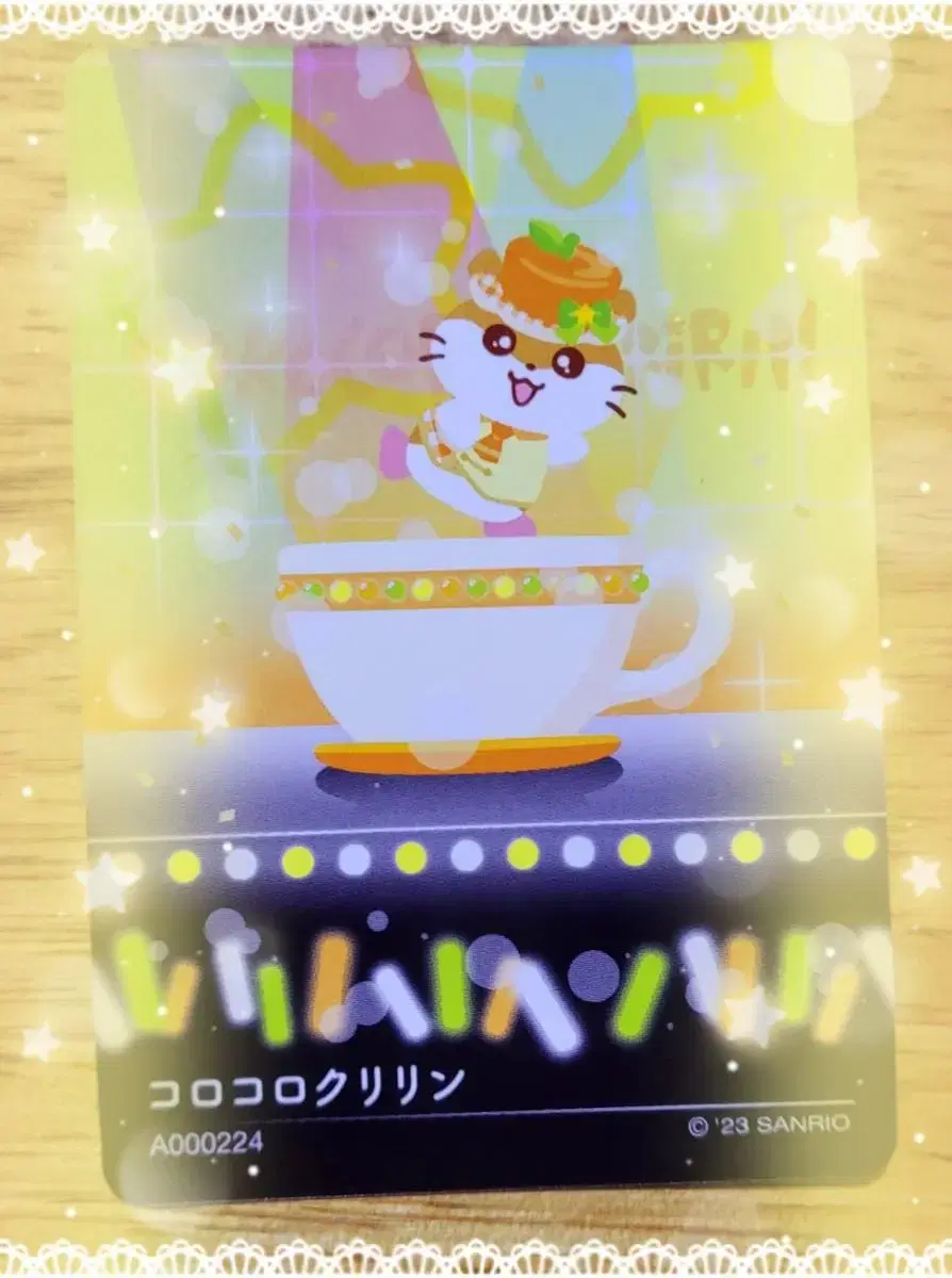 San Rio Goods: Corokorokuririn connected kard Idol photocard Photocard tributary