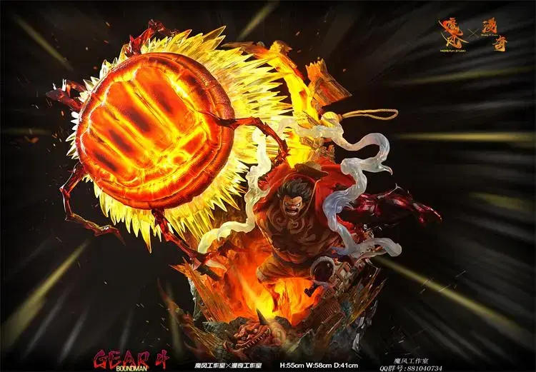 MORE FUN&MONKEY D Gear4 lews ONEPIECE Resin Figures