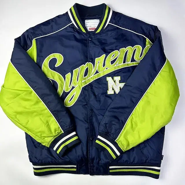 SUPREME 20AW Contrast Script Supreme Varsity Jacket