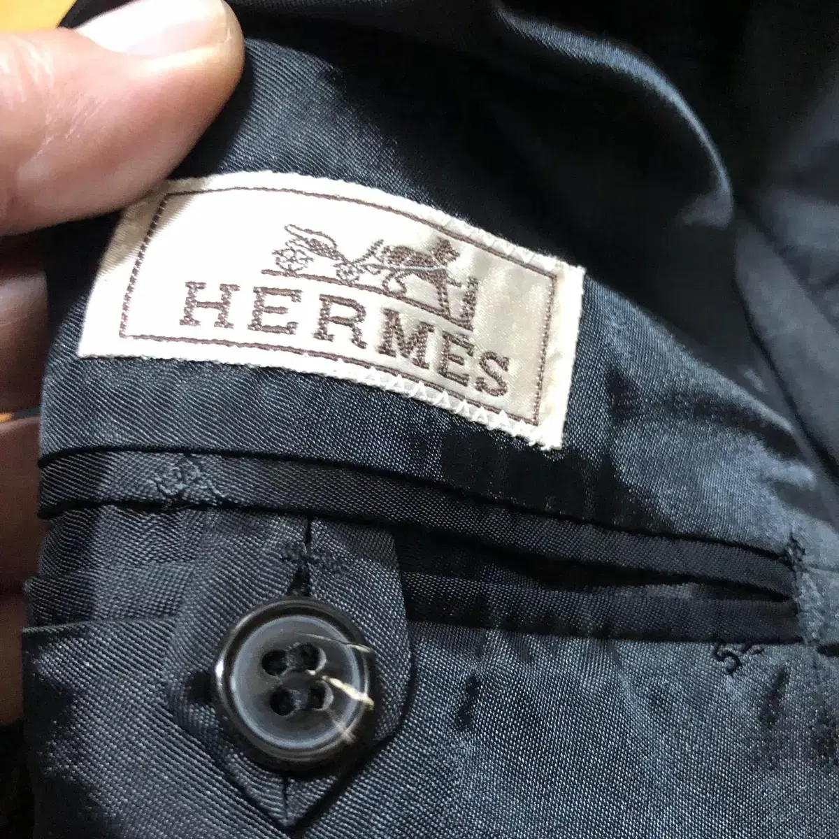 HERMES 에르메스 싱글코트(캐시미어)58 사이즈