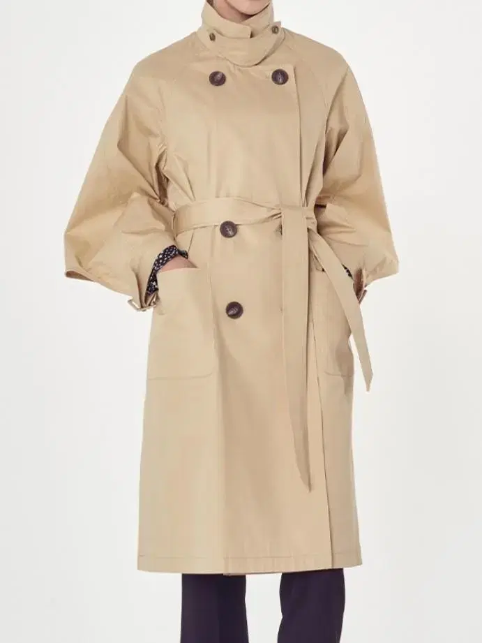 Le Brick Neck Detachable Trench Coat S