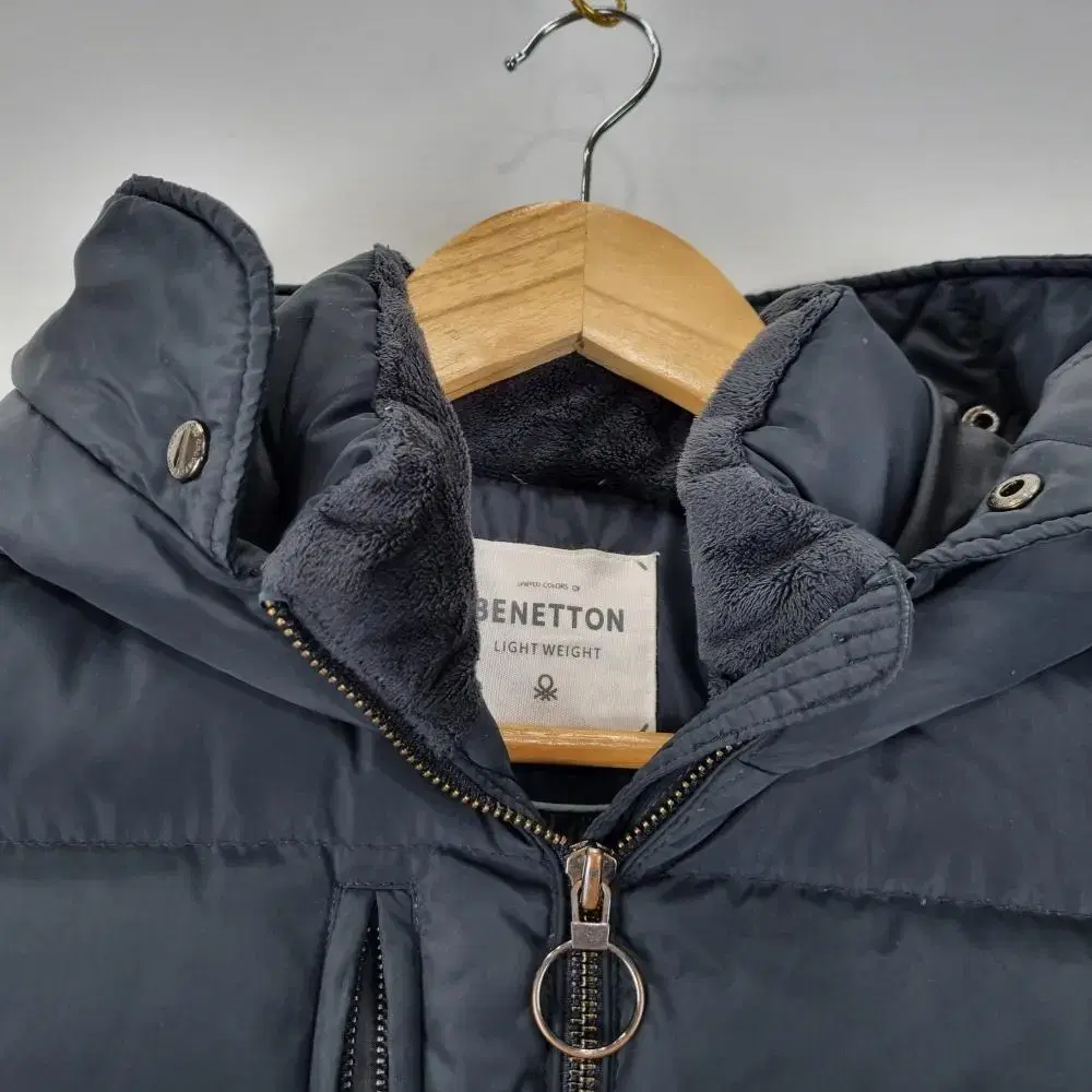 Z4039 베테통 후드 패딩점퍼 잠바 아동110 BENETTON