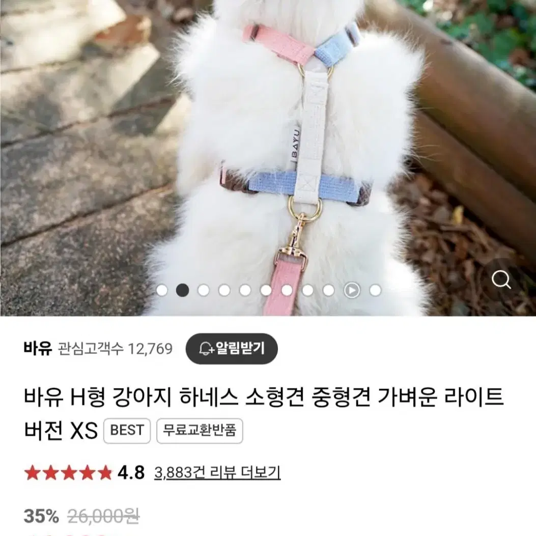 (새상품)댕댕이하네스s사이즈