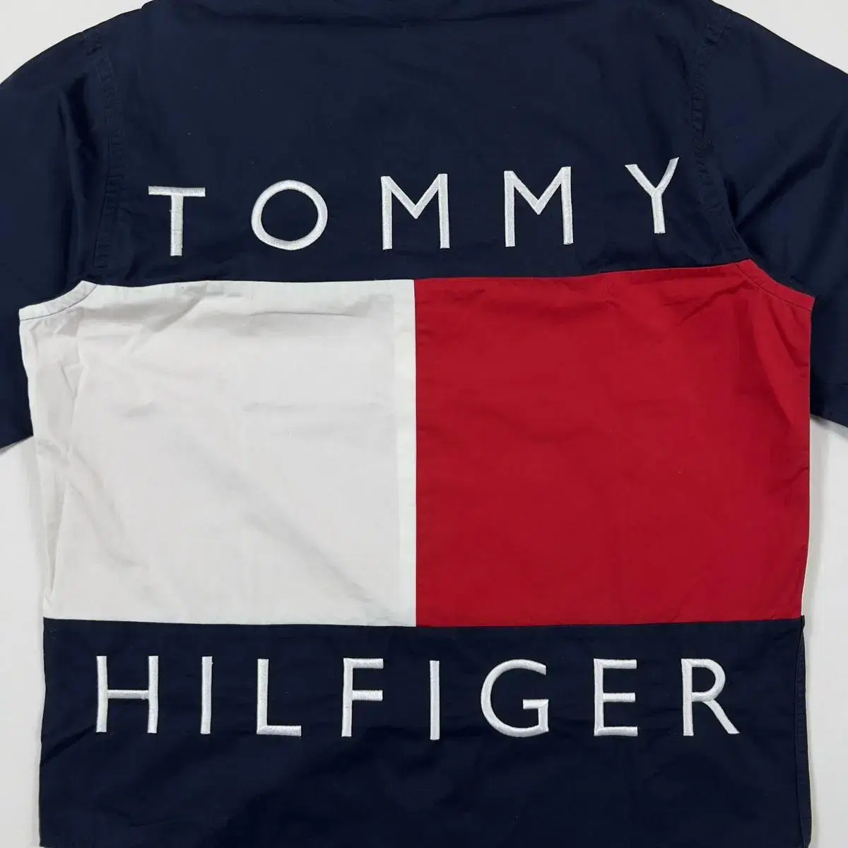 90s 타미힐피거 tommy hilfiger 스펠아웃 빅플래그 셔츠