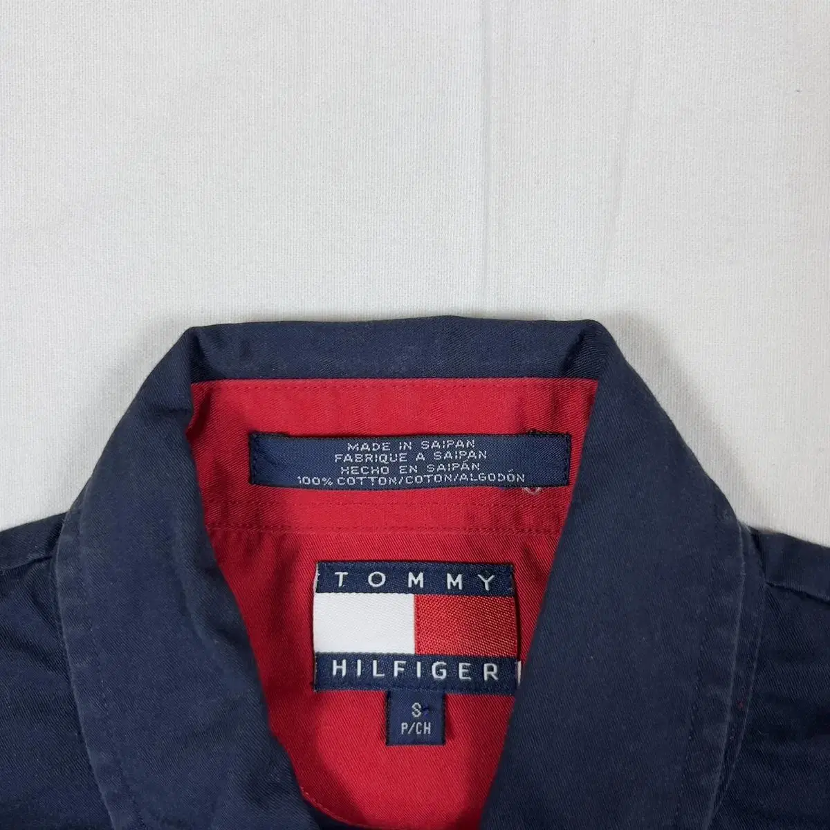 90s 타미힐피거 tommy hilfiger 스펠아웃 빅플래그 셔츠