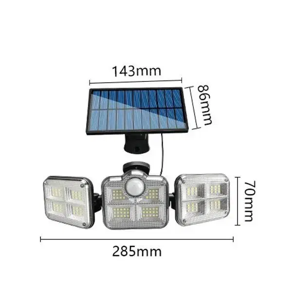 3구 태양열 센서등 (새상품, 무료배송)