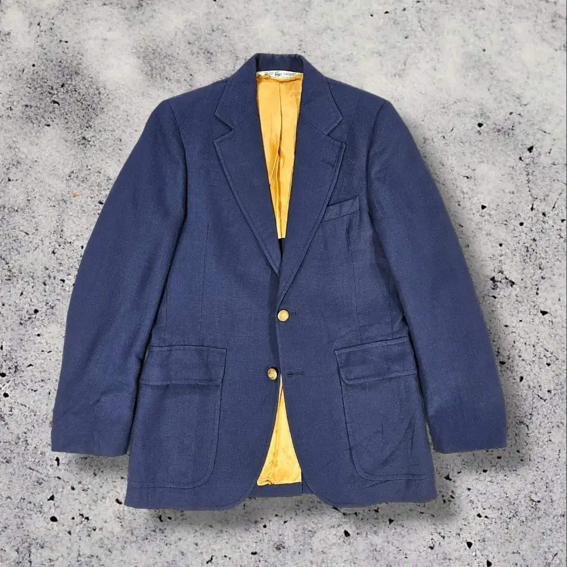 60s Lacoste Keum Navy Cotton Blazer