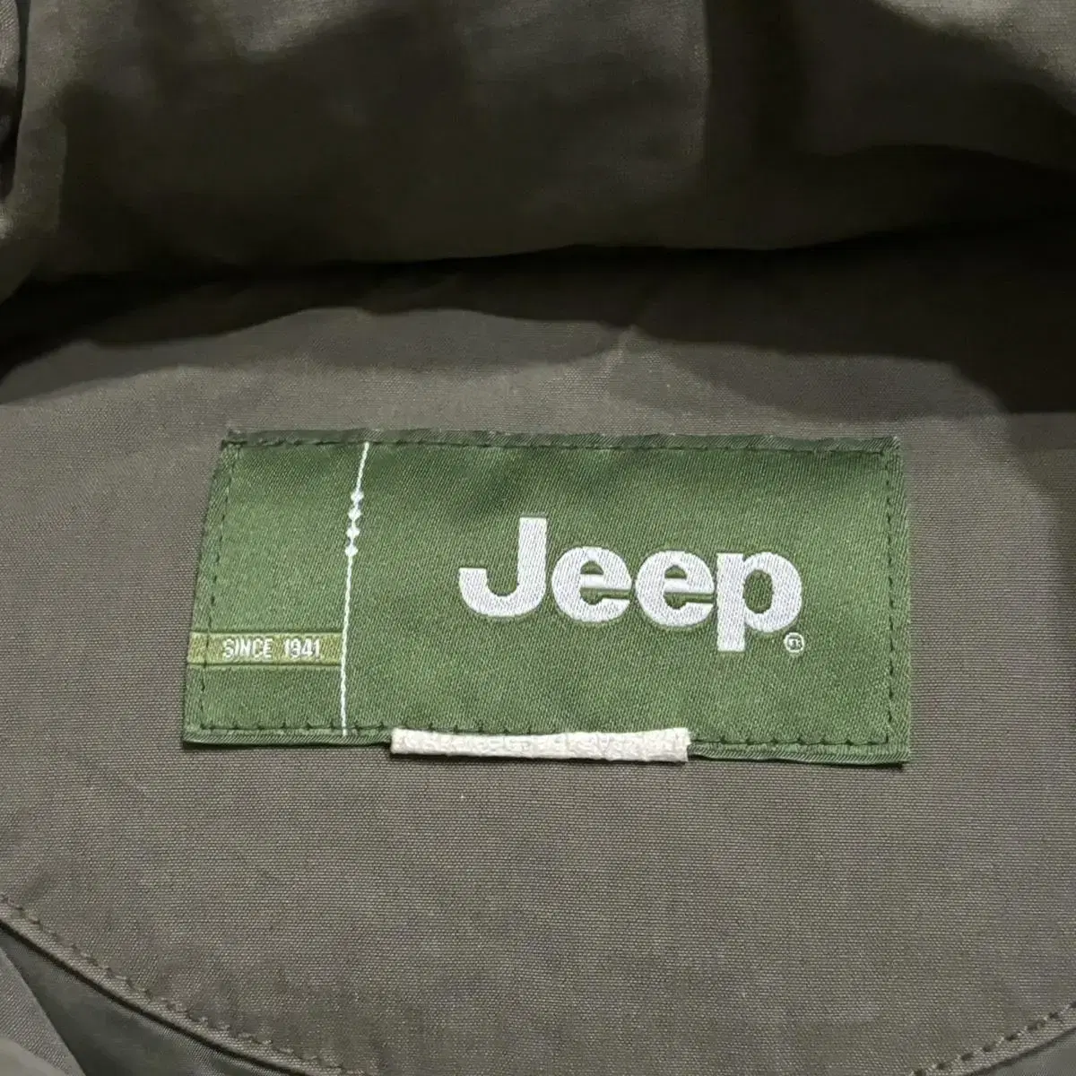 일본빈티지 Jeep 카키 패딩