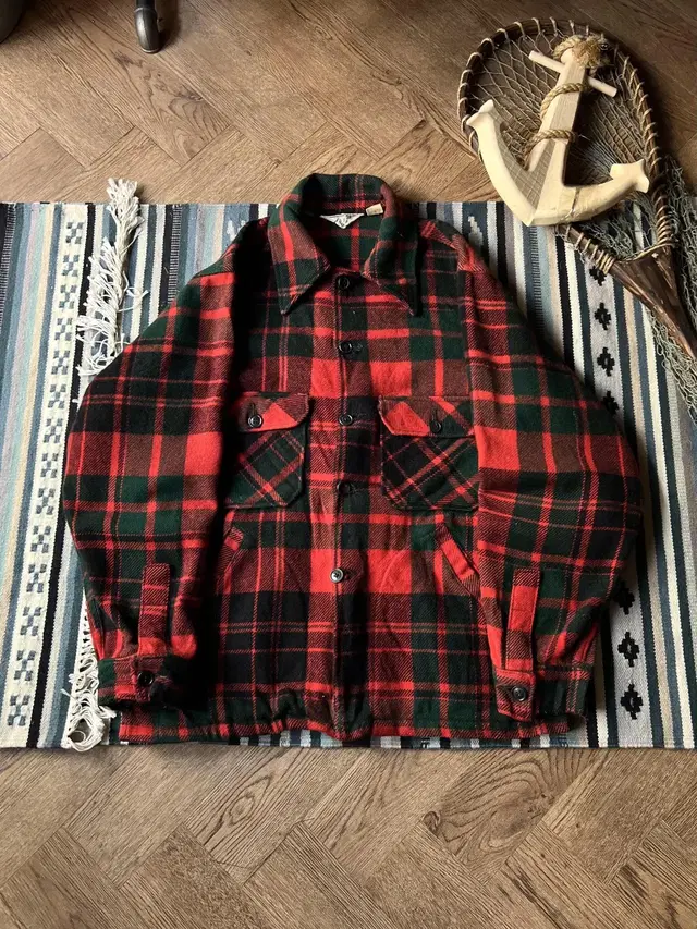 [L]70's Woolrich USA 울리치 버팔로 울 헌팅자켓