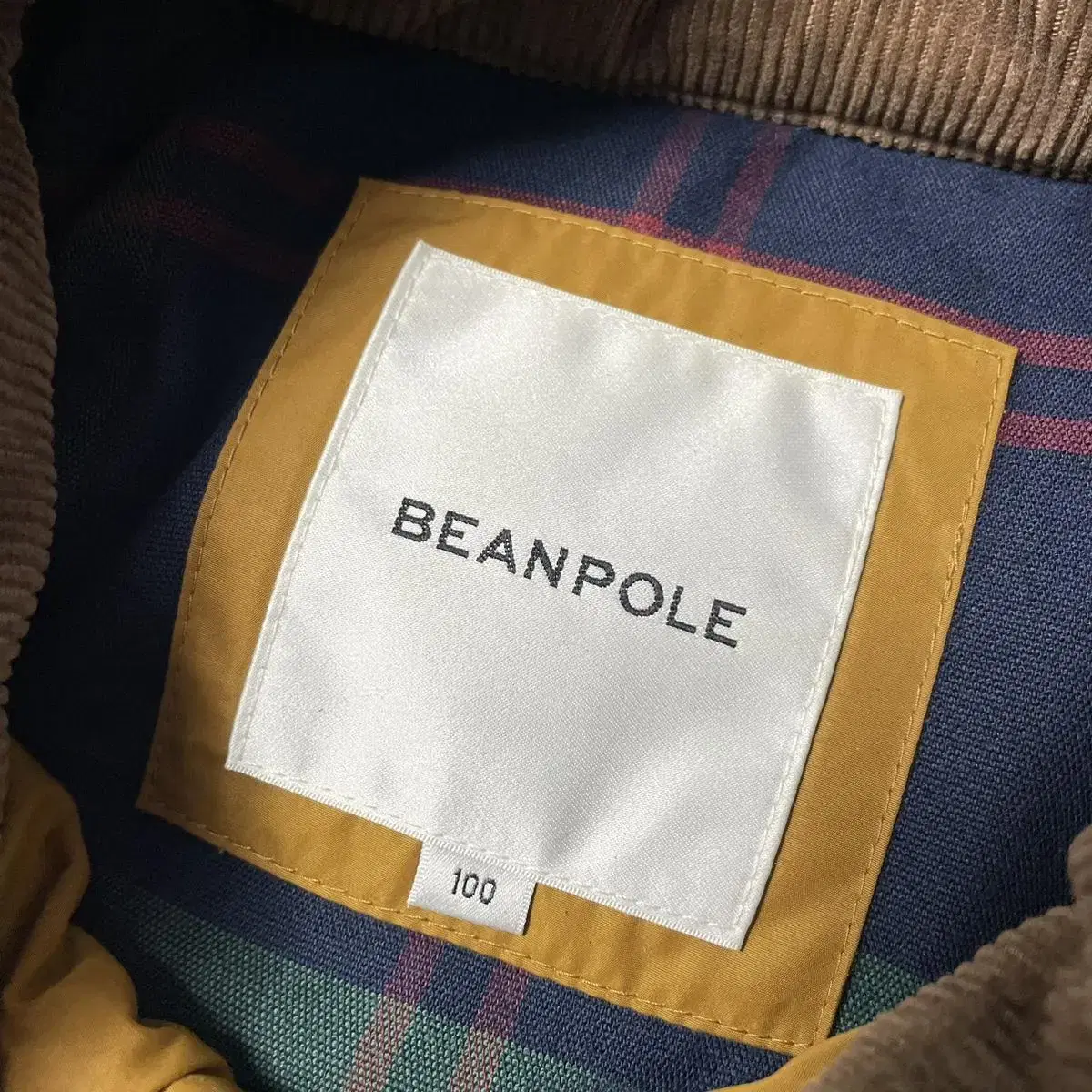 BEAN POLE 빈폴 울 배색 패디드 조끼 점퍼