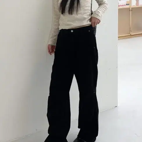 노이너티 코듀로이 팬츠corduroy pintuck charm pants