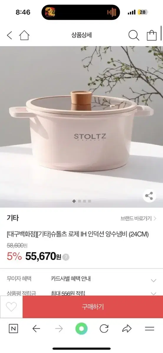 슈톨츠 로제 양수냄비 24