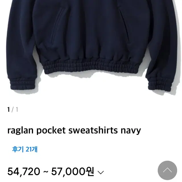 유니폼 브릿지 맨투맨 pocket sweatshirts navy