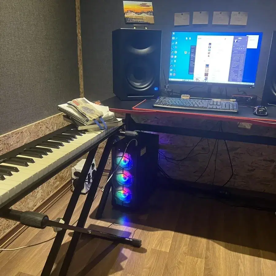 PRESONUS ERIS E8 XT + 오인페 + 건반 및 거치대