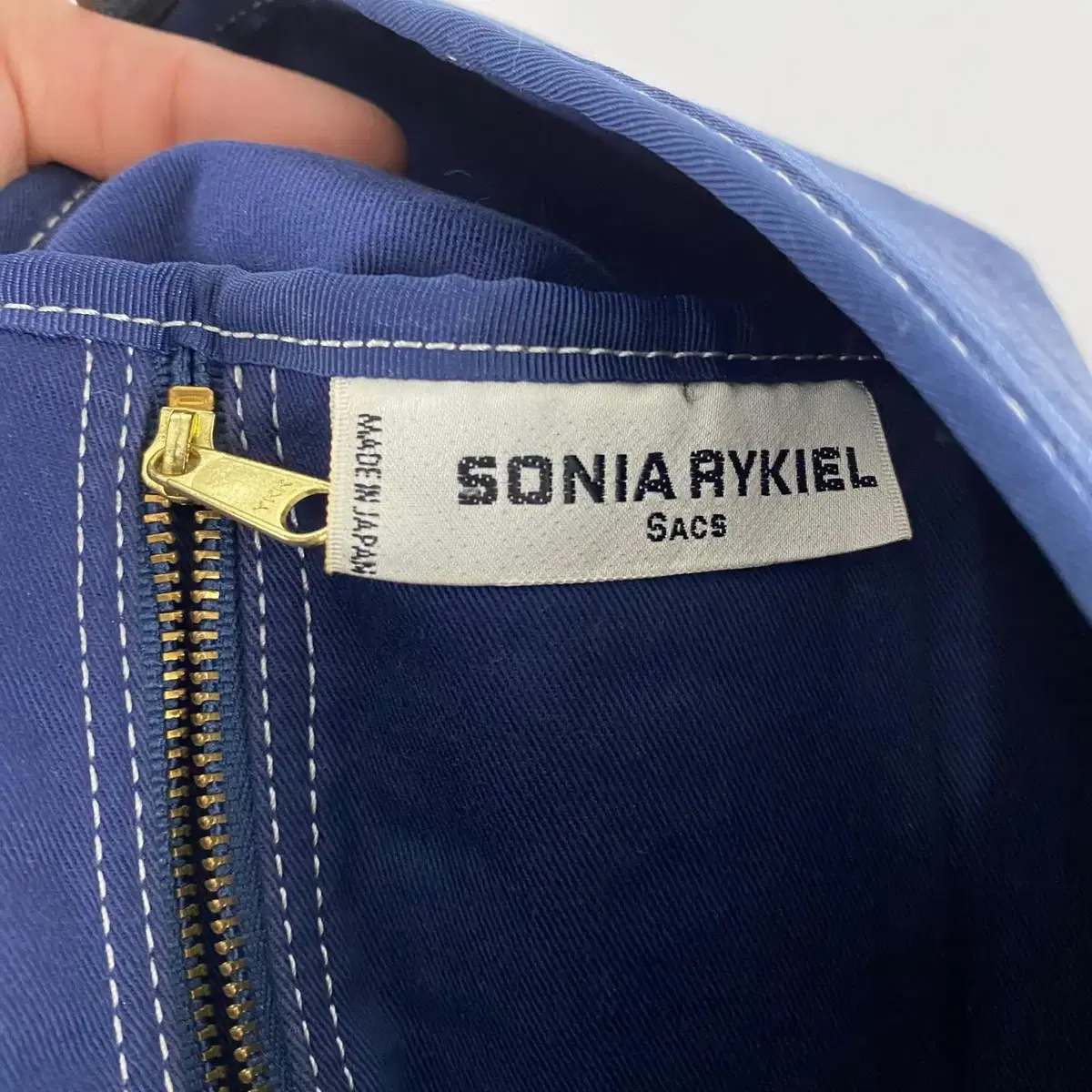 빈티지 SONIA RYKIEL SACS 로고 디테일 워싱 백팩