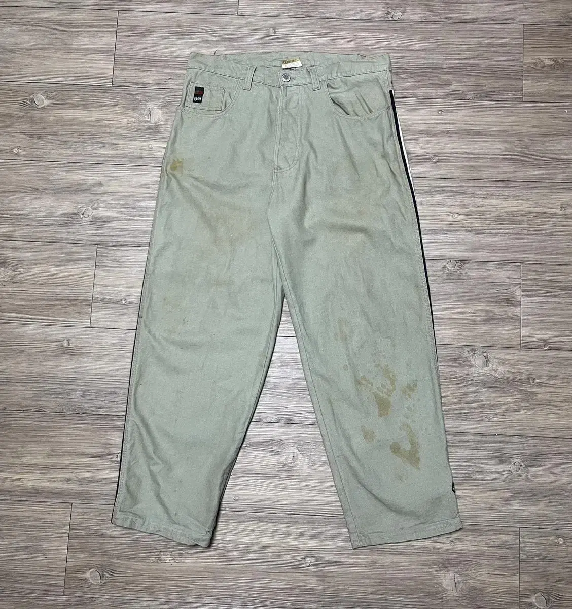 90s USA SPLIT500 Skateboarding Side Logo Pants