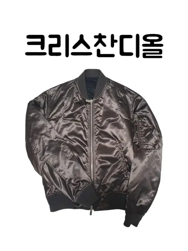 ㅇ디올옴므 정품 19FW 신품가 400 로고 새틴 MA-1 봄버 자켓