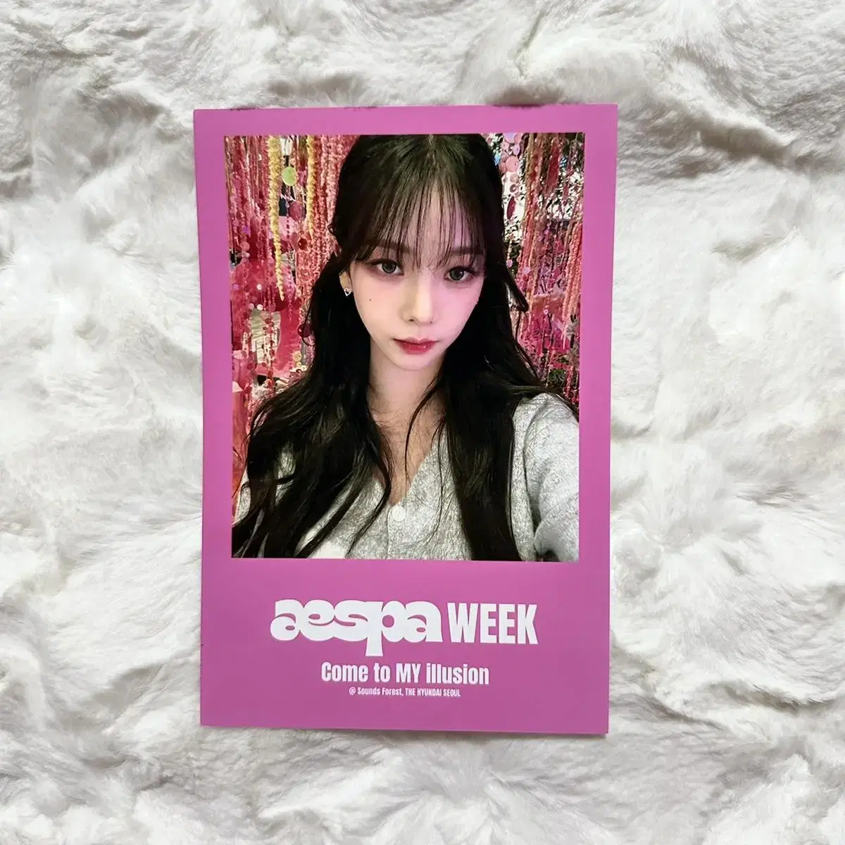 aespa karina pop up photocard photocard