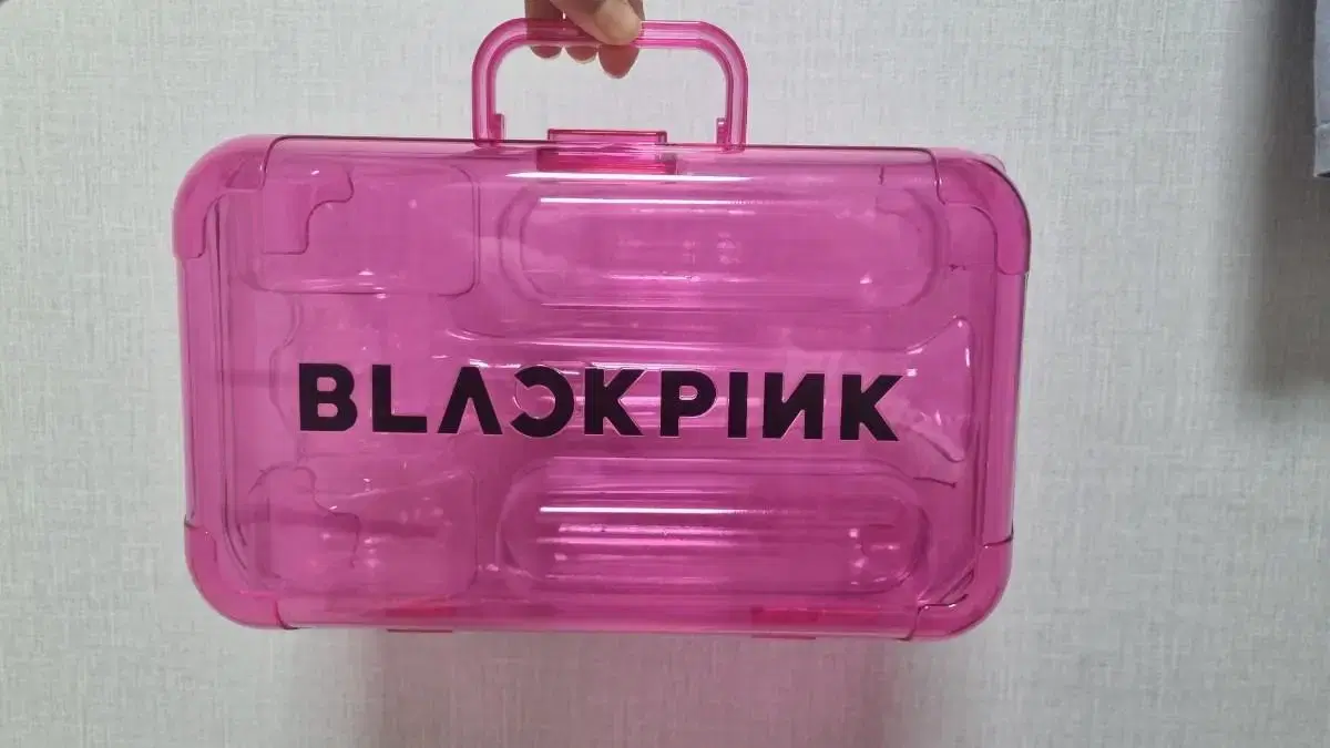 Black pink clear bag (lightstick bag)