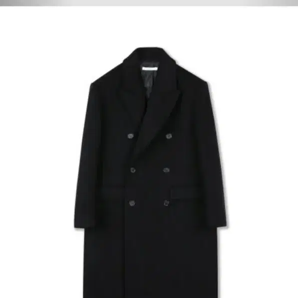 셔터 WOOL DOUBLE CHESTER COAT (BLACK)