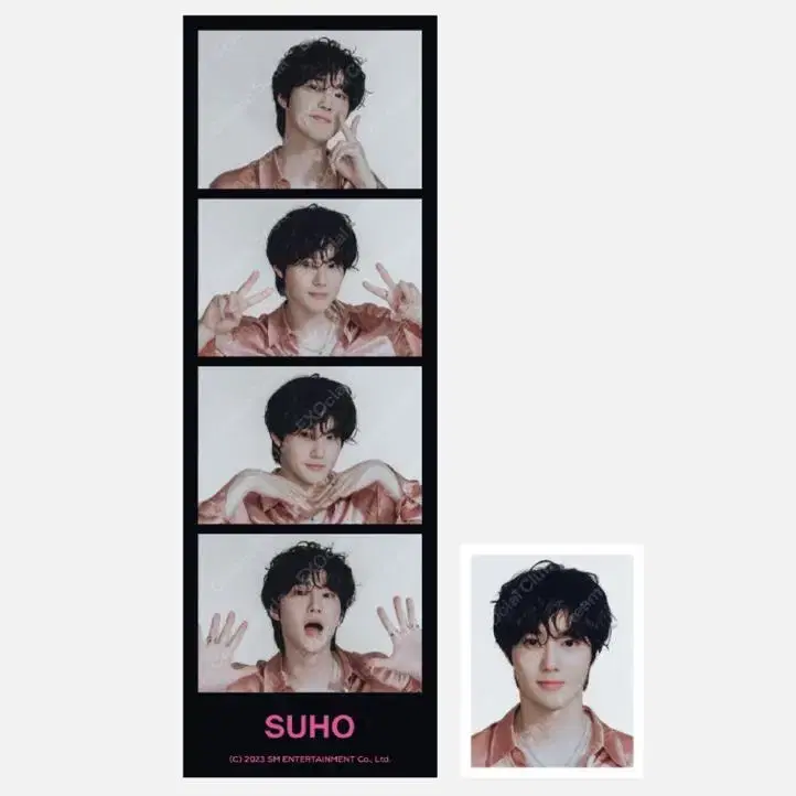 EXO exo Cream Soda pop up Necut photo + proof photo set / Suho