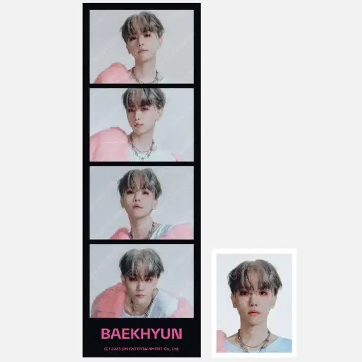 EXO exo Cream Soda pop up Necut photo + proof photo set / Baekhyun