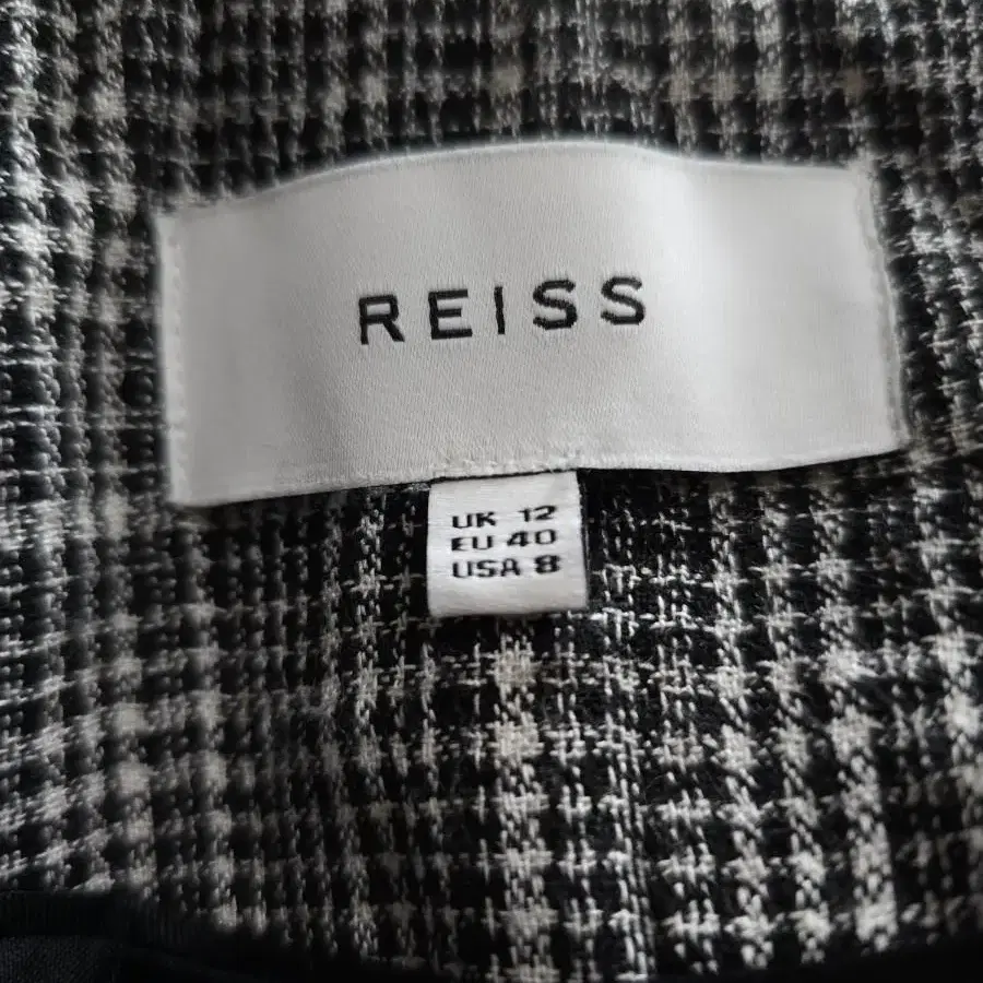 REISS 리스 울코트 체크코트