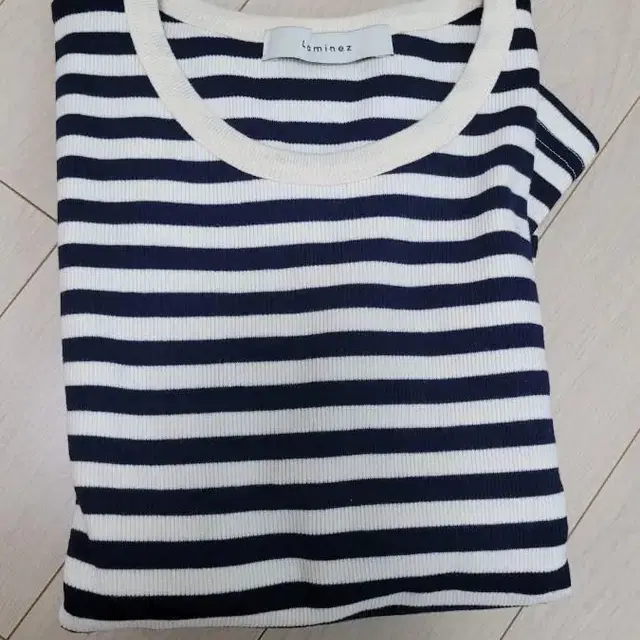 라미네즈 stripe long sleeve t-shirt navy