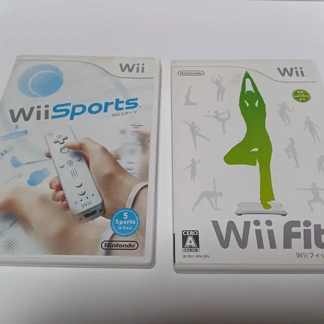 Wii,닌텐도위)위핏,위스포츠 일본판중고 일괄