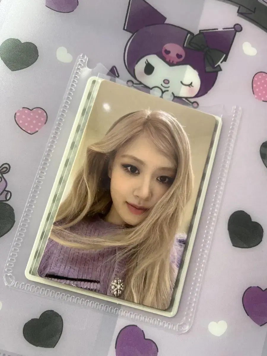 Rose early bird photocard wts black pink photocard