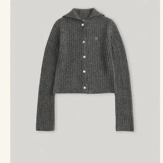 스무스무드 Leena Knit Cardigan Gray