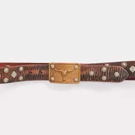 더블알엘 스터드 레더 벨트RRL Leather Belt