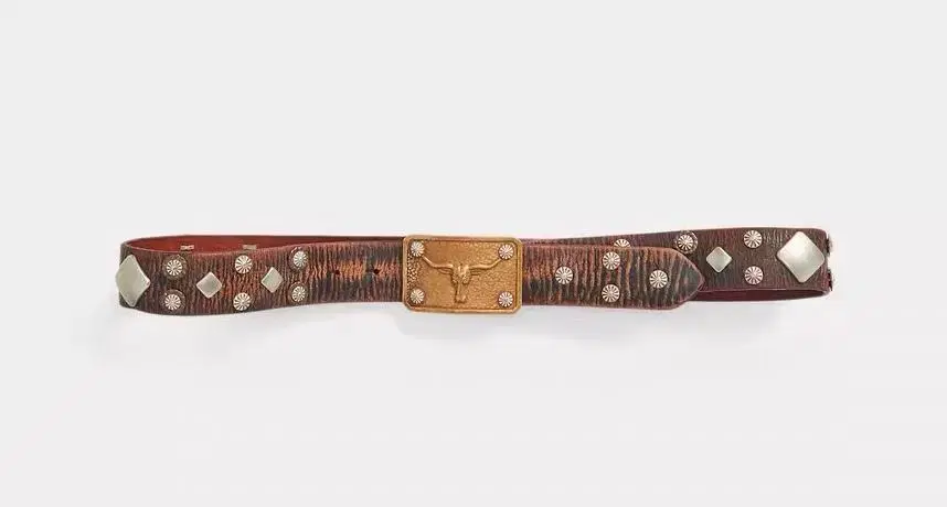 더블알엘 스터드 레더 벨트RRL Leather Belt