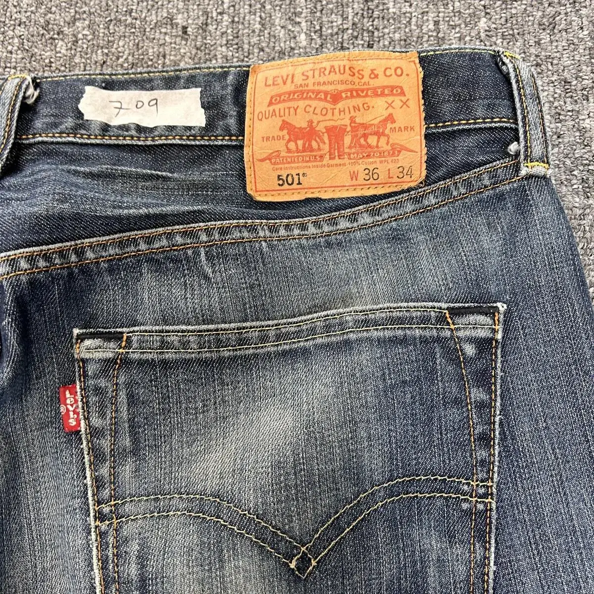 LEVI's 리바이스 501 약 36inch ; 709